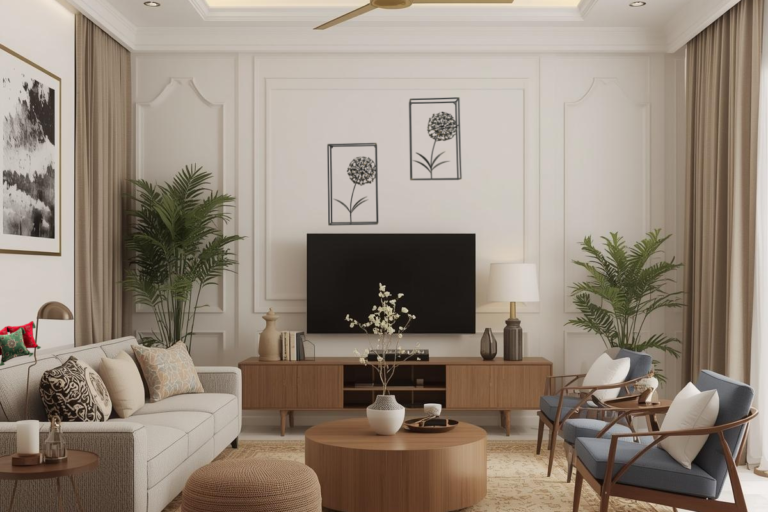 Minimal living room with simple home decor ideas